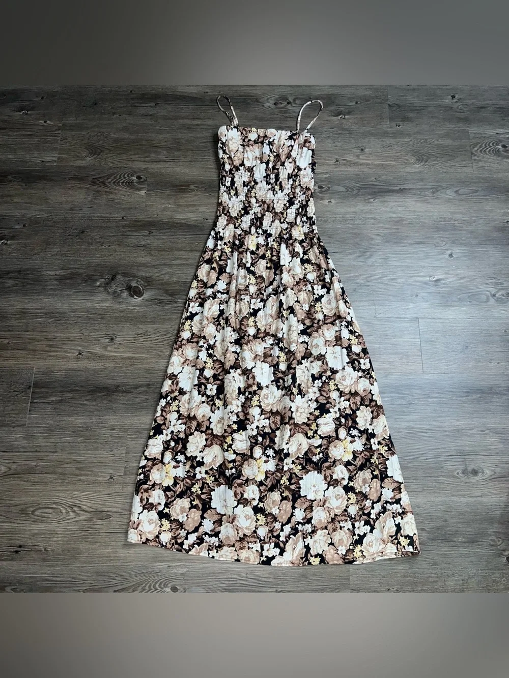 Abercrombie & Fitch Dress S Maxi Whimsigoth Feminine Euro-summer Hipster Floral